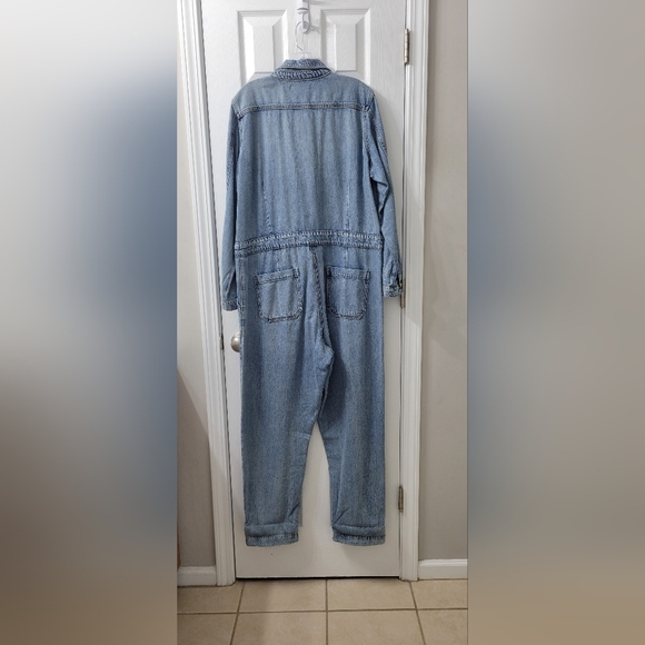 Lucky Brand Denim Boiler Jumpsuit XL - Picture 2 of 7